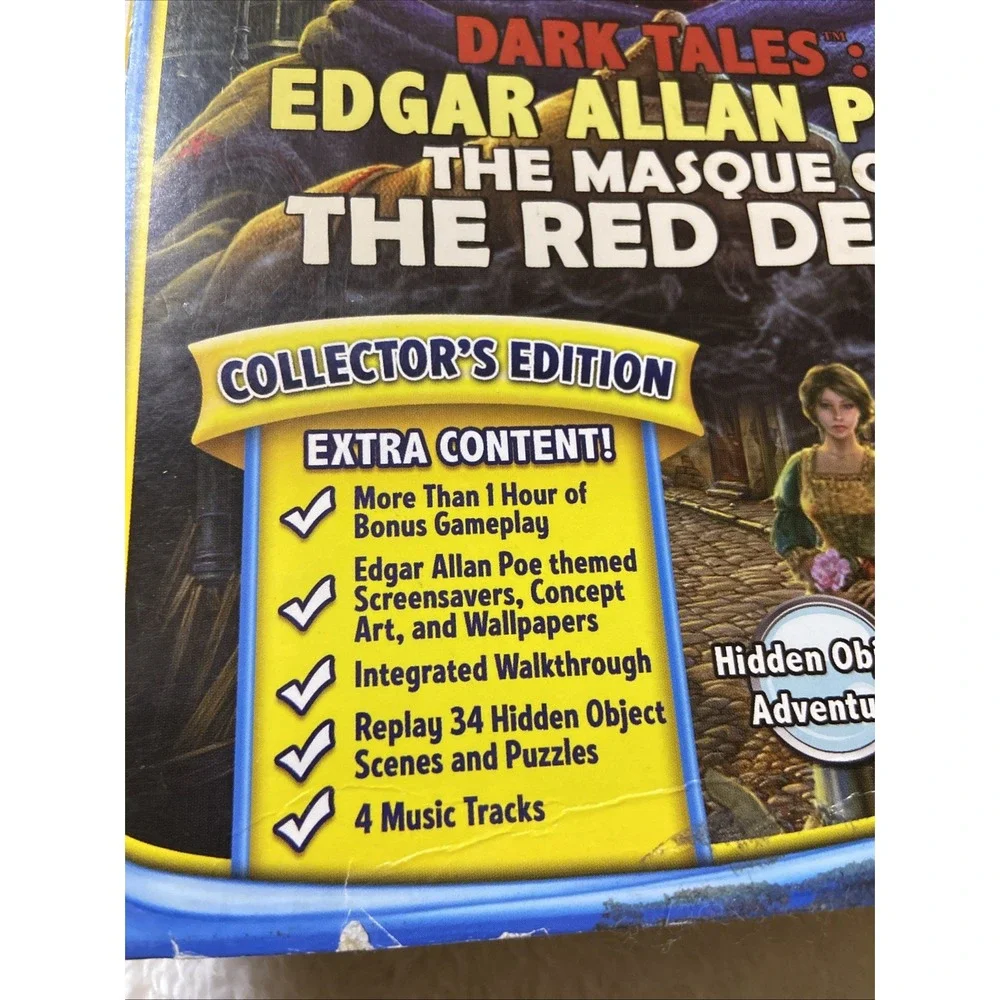 Dark Tales Edgar Allan Poes The Masque Of Red Death PC‎ Game Collectors Edition